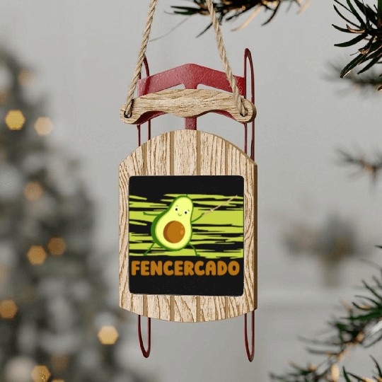 Fencing Sled Ornaments