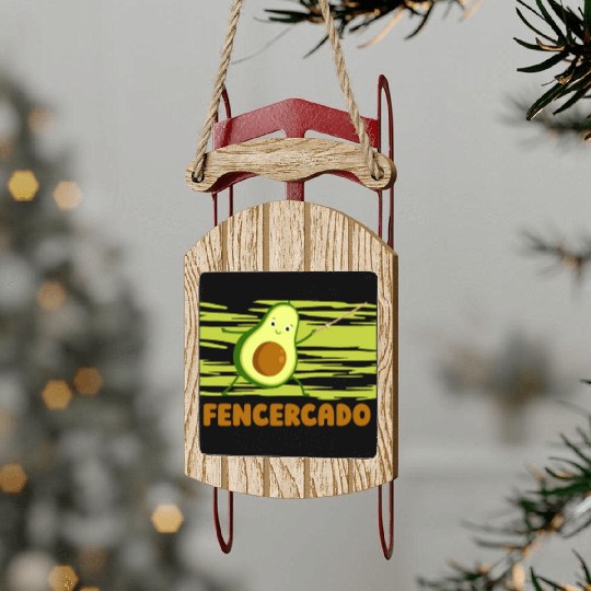 Fencing Sled Ornaments