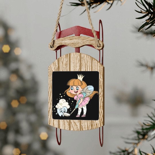 Tooth Fairy Sled Ornaments