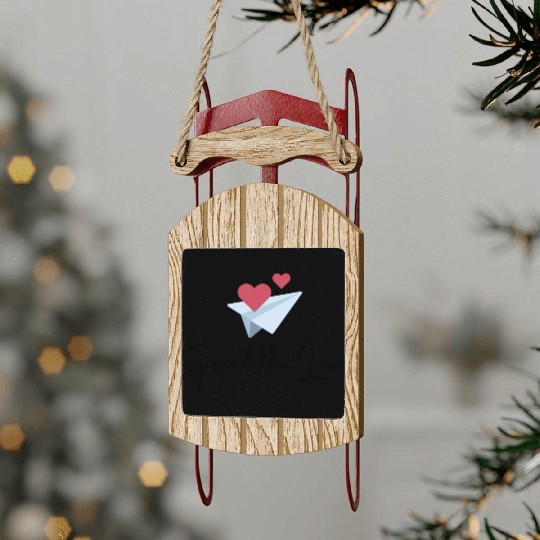 Spread the love Sled Ornaments