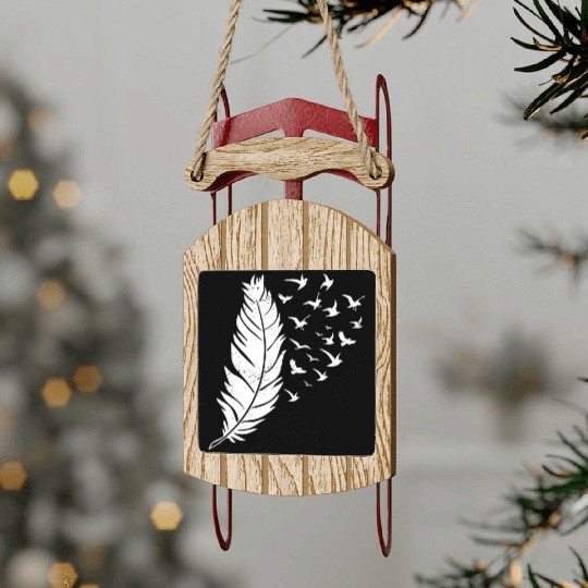Bird Lover Birdwatching Bird Whisperer Sled Ornaments