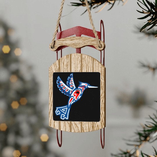 Native American Bird for Tribal Art Lover Sled Ornaments