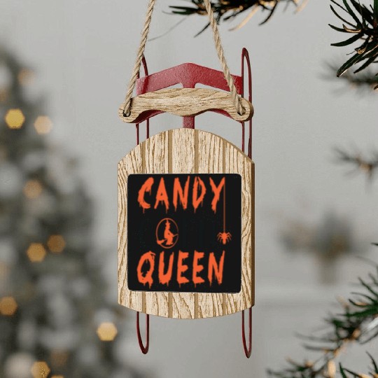 candy corn Sled Ornaments