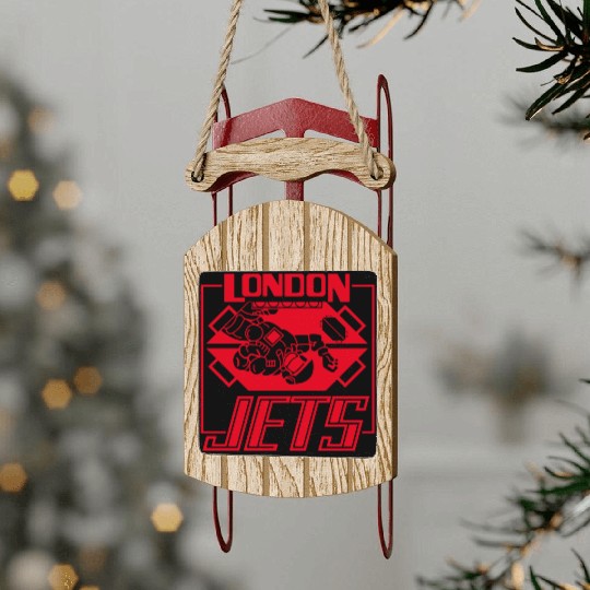 Comedy Show Logo Sled Ornaments