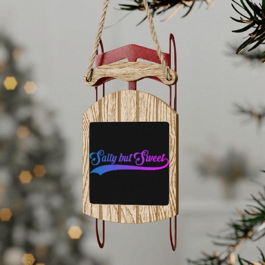 Salty But Sweet 11 Sled Ornaments
