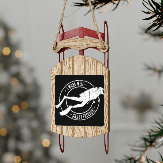 Scuba diving scuba dive Sled Ornaments