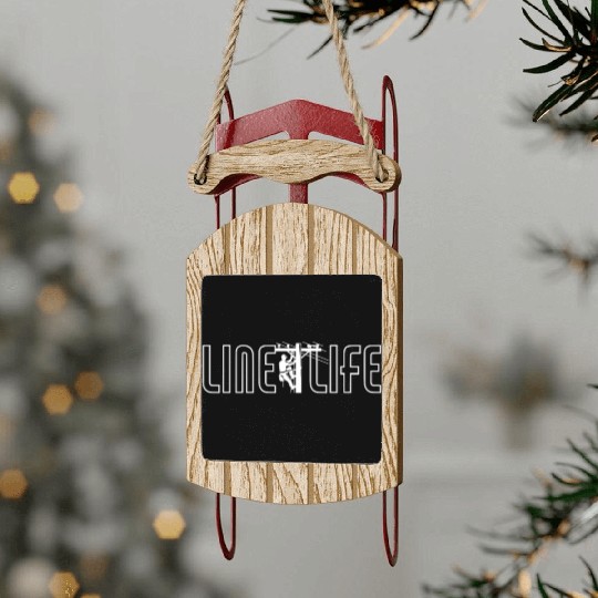 Line Life, Lineman Sled Ornaments