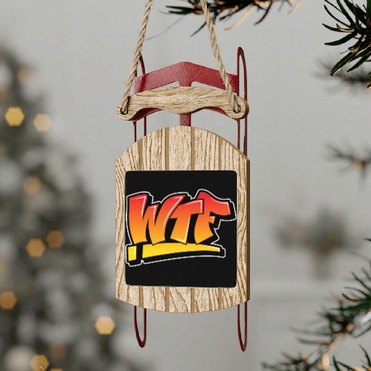 WTF Sled Ornaments
