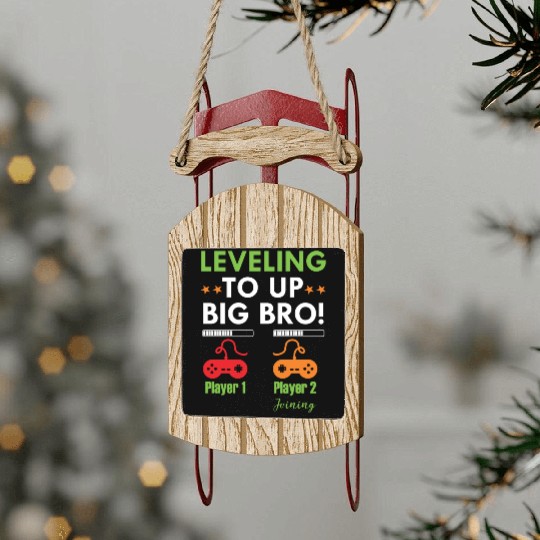 Big Brother Sled Ornaments for Boy, Big Brother Mug