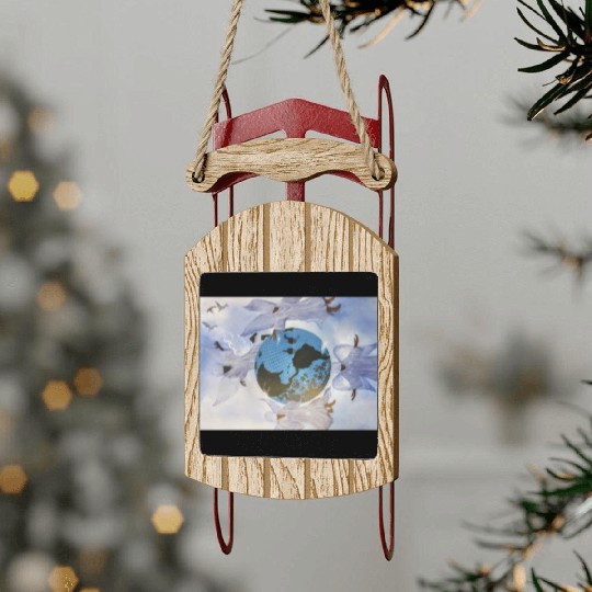 Blue Mountain Sled Ornaments