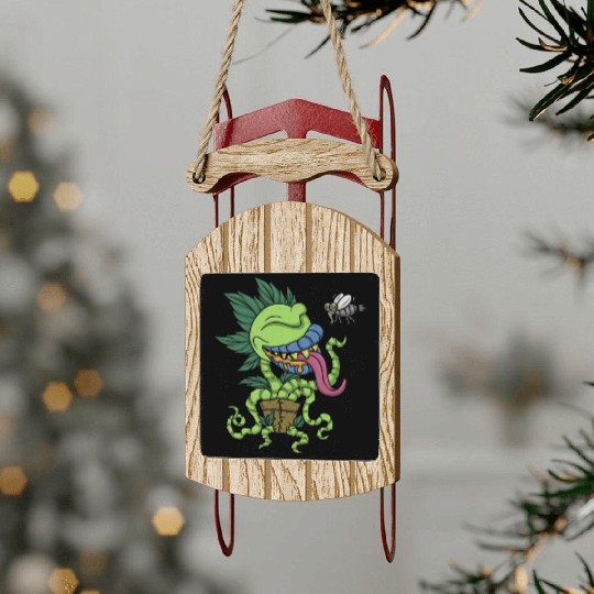 Venus Fly Trap Botanical Monster Plant Carnivorous Sled Ornaments