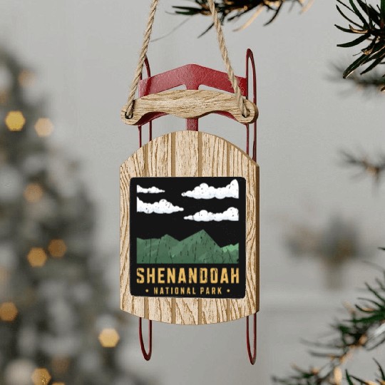 Shenandoah National Park - nature Sled Ornaments