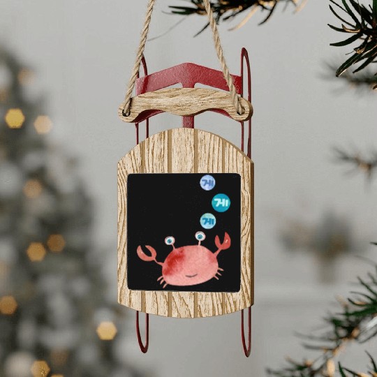 Korean Crab Sled Ornaments