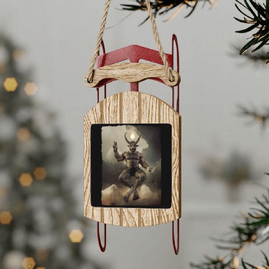 Daddy Baphomet dark PG Sled Ornaments