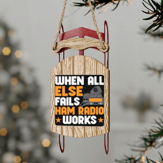 Ham Radio Radio Operator Amateur Radio Signal Sled Ornaments