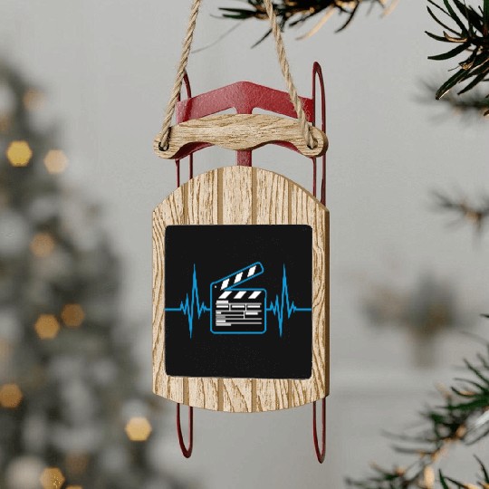 heartbeat cinema movie flap Sled Ornaments