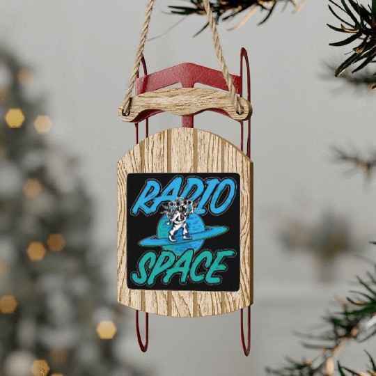 Astronomy Music Lover Radio Space Stars Universe Sled Ornaments
