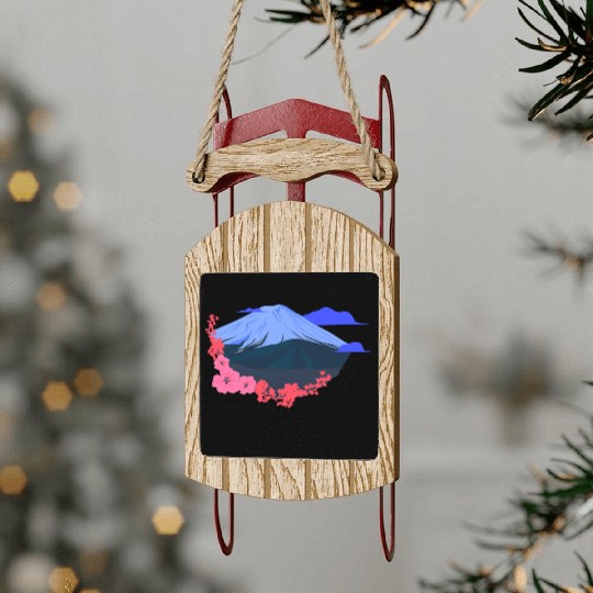 Mount Fuji Sled Ornaments