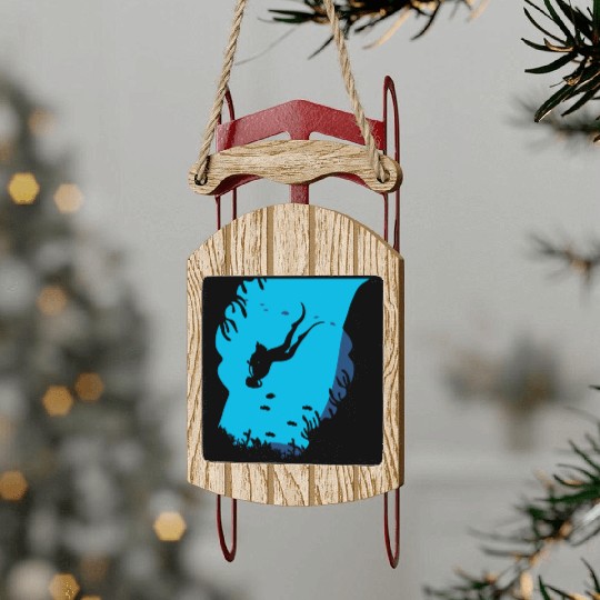 Scuba Diving Sled Ornaments