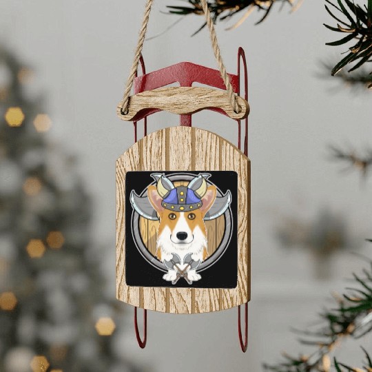Welsh Corgi I Valhalla I Viking Sled Ornaments