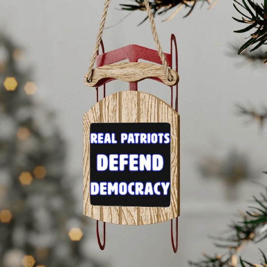 DEMOCRACY 3 Sled Ornaments