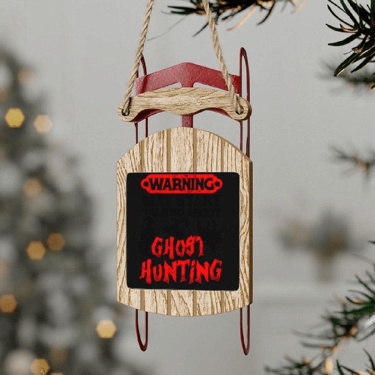 Warning May start talking about ghost hunting - Sled Ornaments
