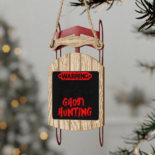 Warning May start talking about ghost hunting - Sled Ornaments