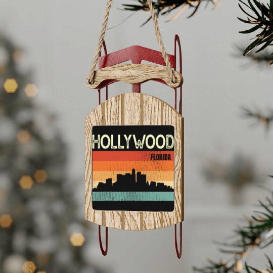 Hollywood Sled Ornaments