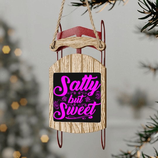 Salty but Sweet 12 Sled Ornaments
