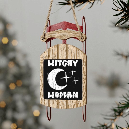 Witchy Woman - witchy Sled Ornaments