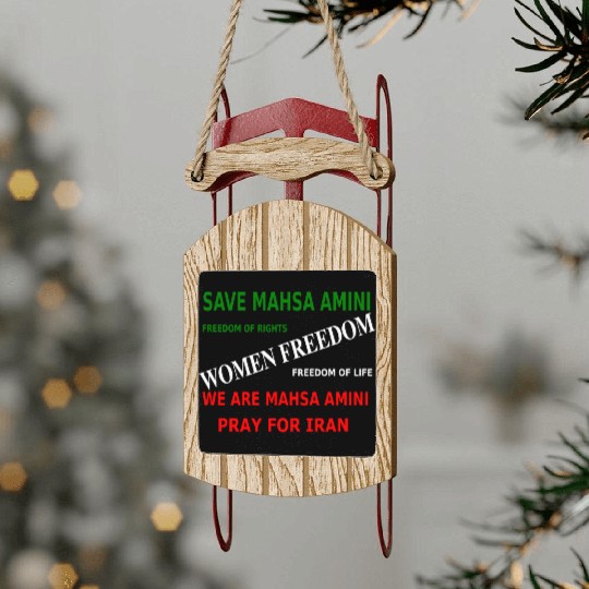Save Mahsa Amini | Freedom Sled Ornaments