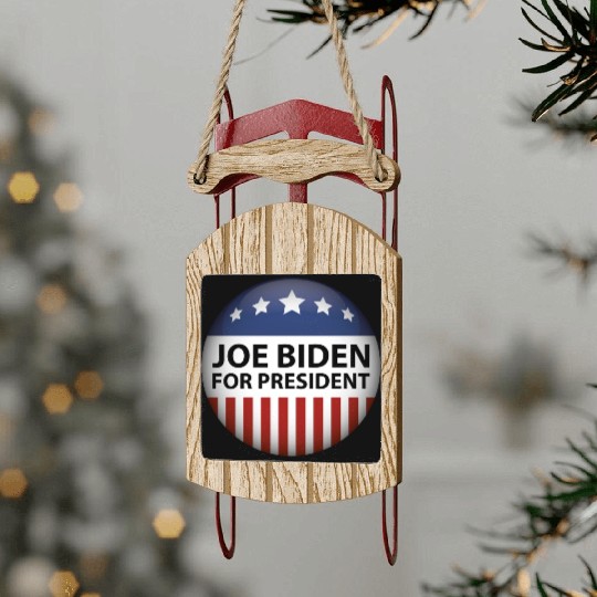 Joe Biden For President 2024 Sled Ornaments
