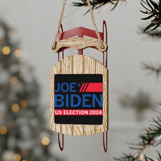 Joe Biden US Election 2024 Sled Ornaments
