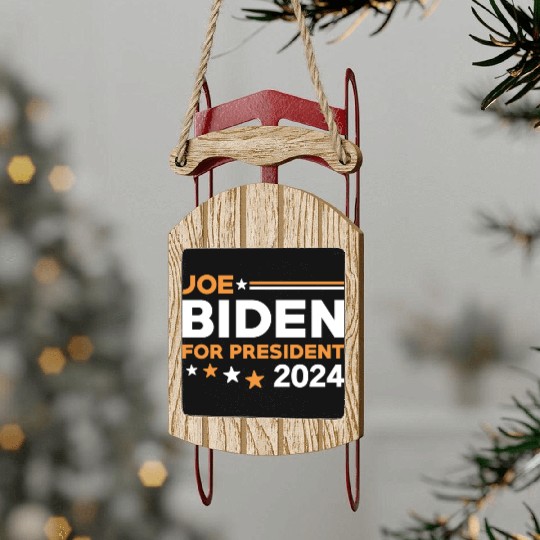 Joe Biden For President 2024 Sled Ornaments