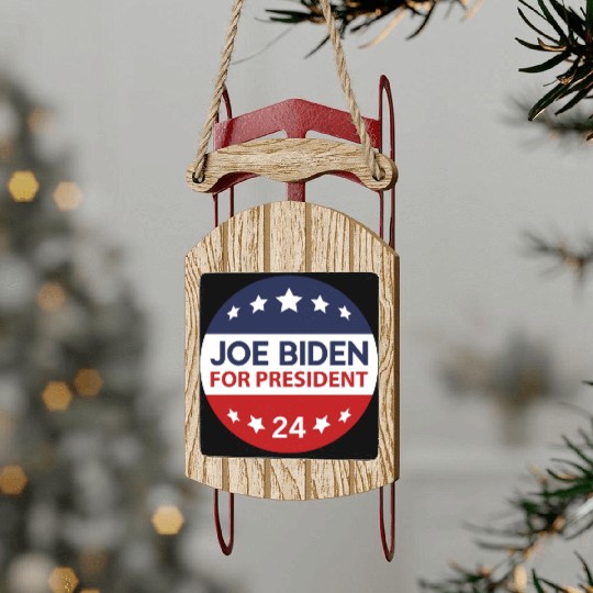 Joe Biden For President 24 Sled Ornaments