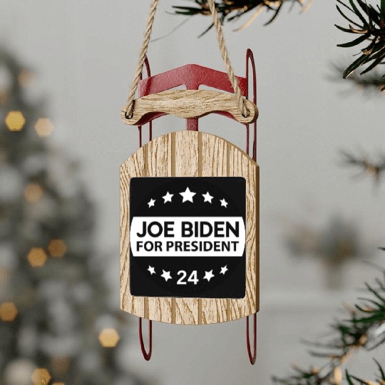 Joe Biden For President 24 Sled Ornaments