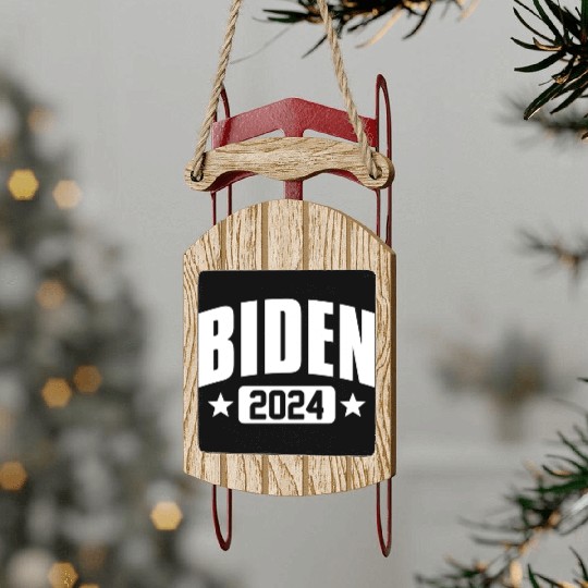 Joe Biden 2024 Sled Ornaments