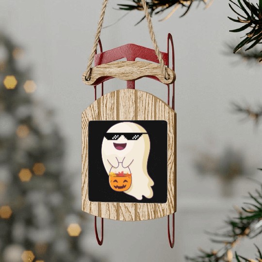 trick or treat thug life Sled Ornaments