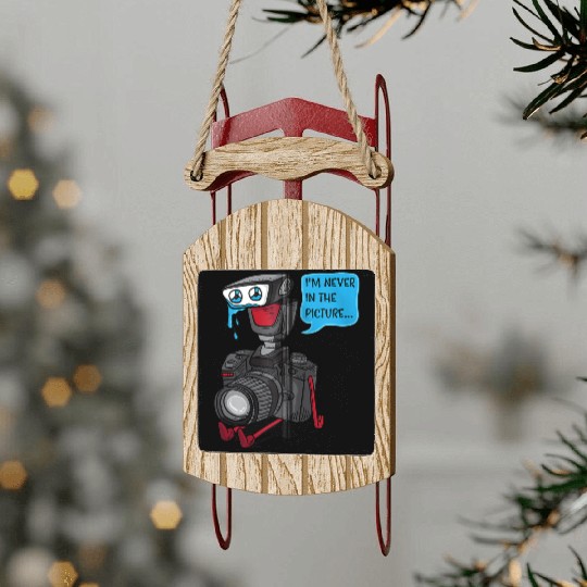 Sad Photo Camera Crying Photographer Joke Gift Pho Sled Ornaments