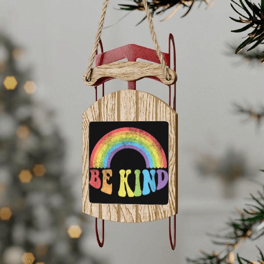 Be Kind Unity Day Teacher Kindness Anti Bullying Sled Ornaments