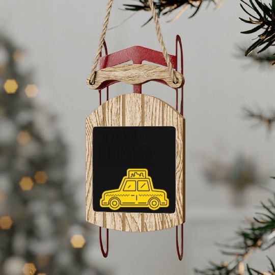 Taxi Sled Ornaments