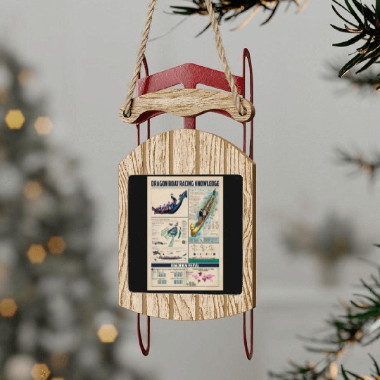 Dragon Boat Racing Knowledge Poster Sled Ornaments