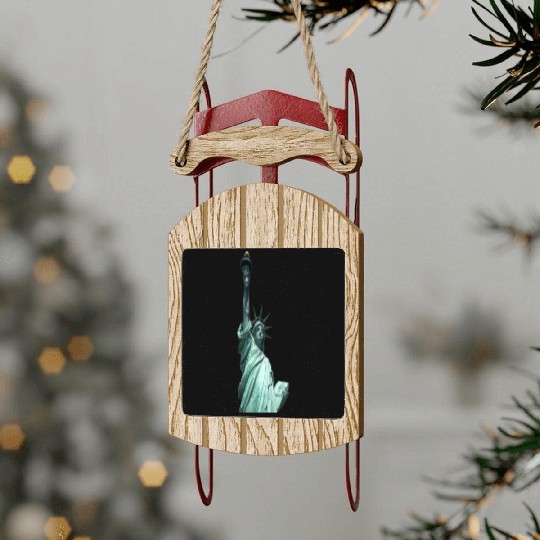 statue of liberty Sled Ornaments