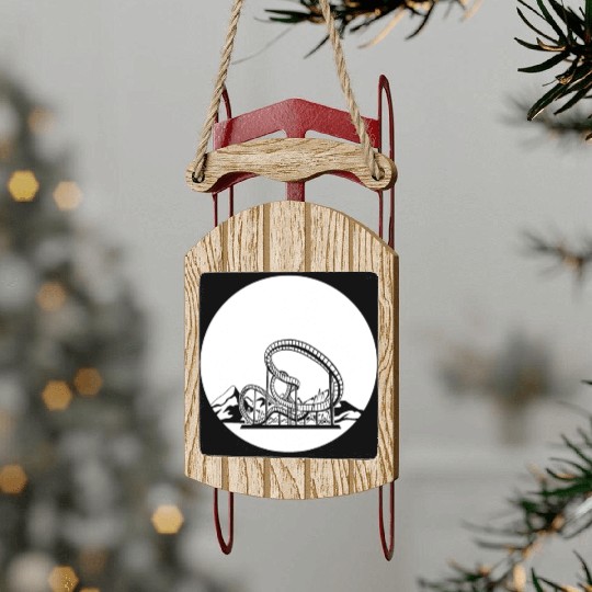Roller Coaster Sled Ornaments
