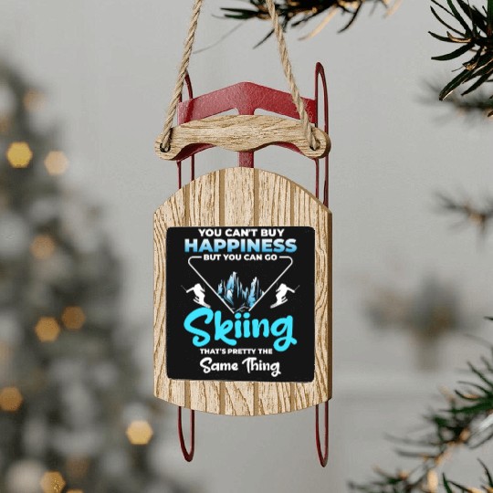 Winter Sports Vacation Snowboards Sled Ornaments