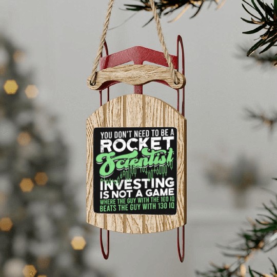 You don't need to be a rocket scientist. Sled Ornaments
