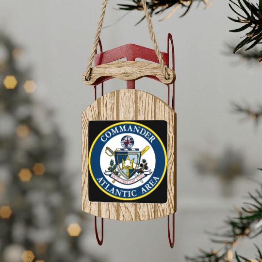 COMMANDER ATLANTIC AREA (U.S. Coast Guard) Sled Ornaments