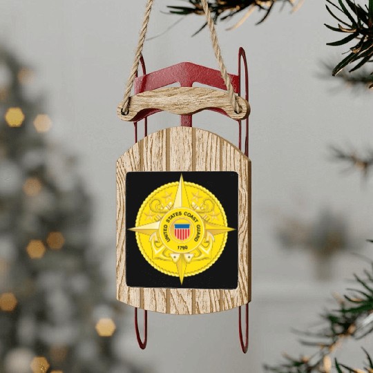 Commandant Staff (U.S. Coast Guard) Sled Ornaments