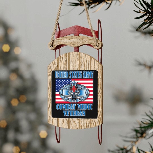 Combat Medic 2nd Award Memorable Us Sled Ornaments