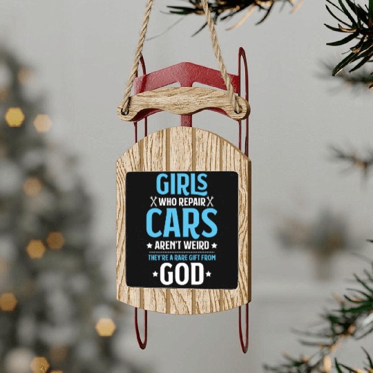 Car Mechanic Auto Mechanic Motor Mechanic Sled Ornaments